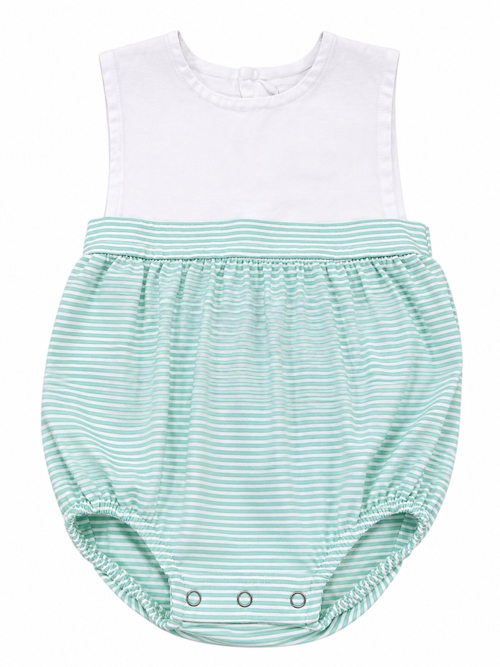 Baby’s Striped Mint Bubble One-Piece